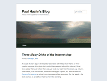 Tablet Screenshot of paulhaahr.com